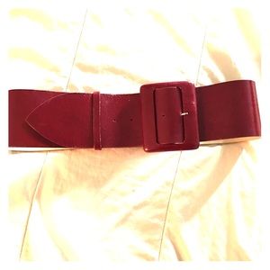 Fabrizio Mancini Wide Leather Belt
